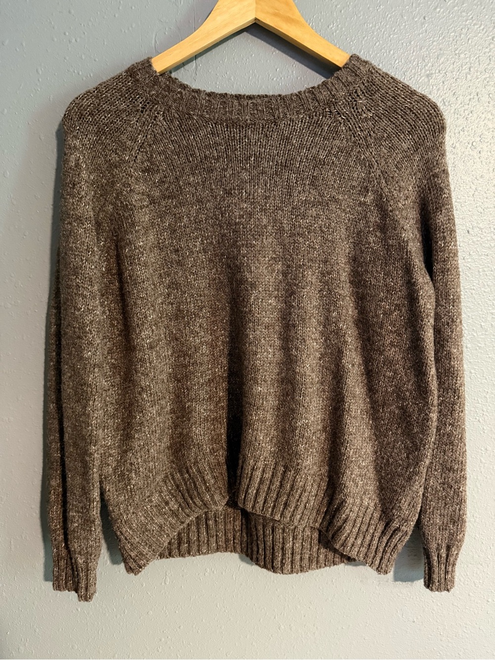 Old Navy Brown Crewneck Knit Sweater